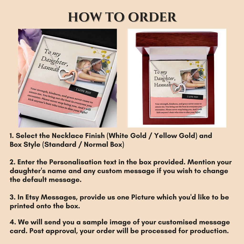 Gift for Daughter From Dad ,Personalised Daughter Gift from mom or dad To My Daughter, Christmas Gift, Birthday Gift, Graduation Present