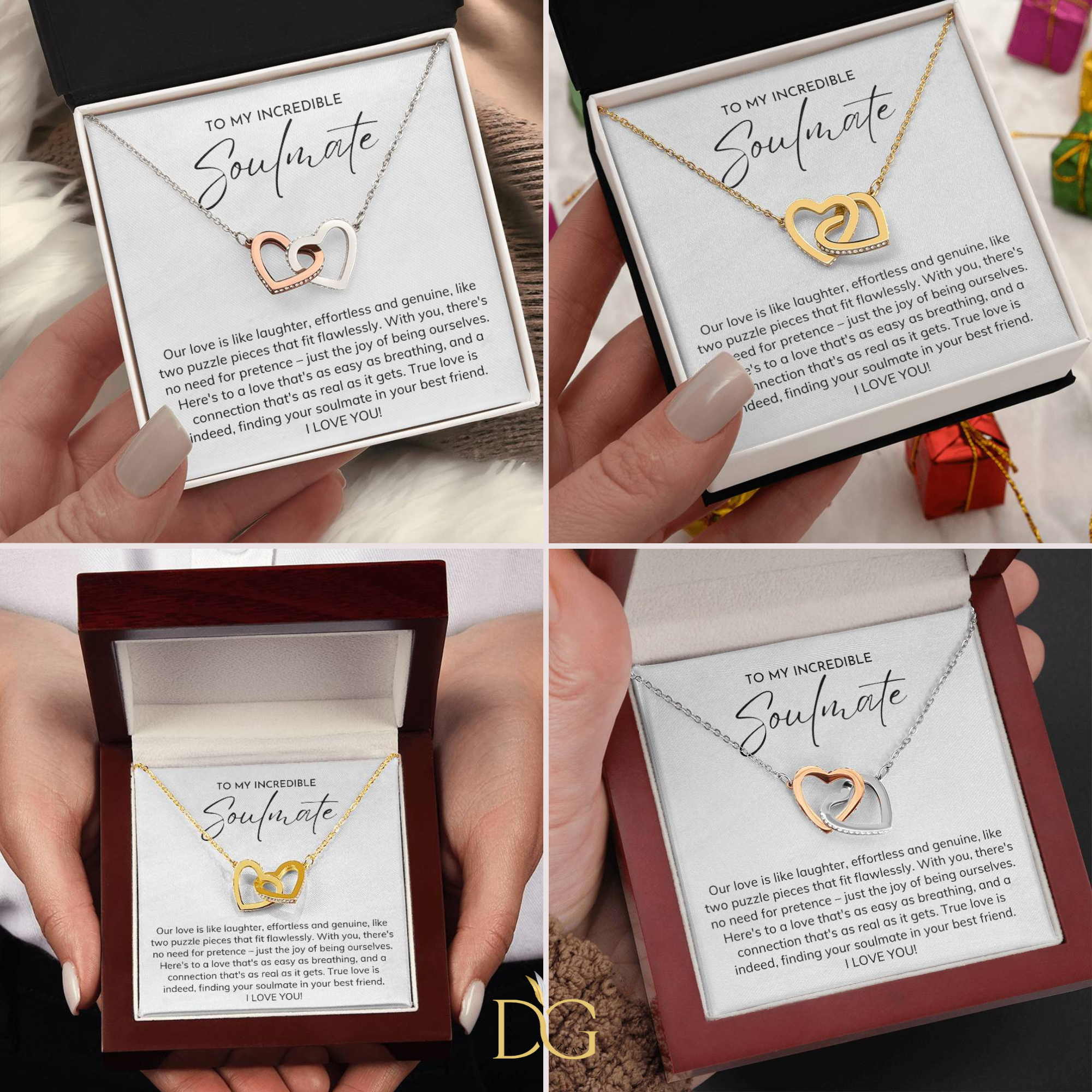 Soulmate Necklace, Wife Birthday Gift, Girlfriend Birthday Gift, Wife Gift Ideas, Christmas Gift For Wife, Necklace For Wife, Best Wife Gift