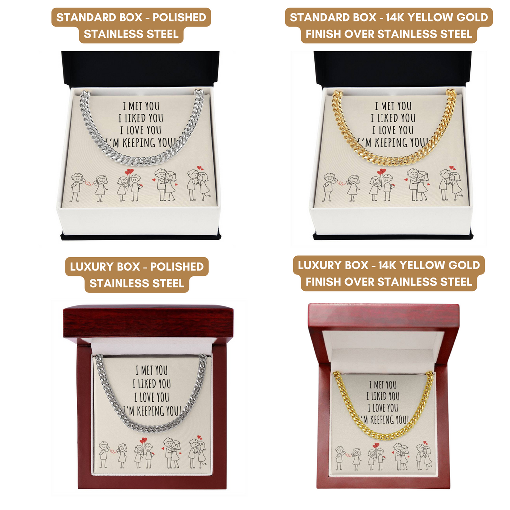 Romantic Valentines Day Gift, Funny Anniversary Gift for Husband Wife, Sweetest Message Gift,Necklace for Him, Cute Valentine's Gift for him