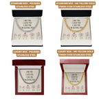 Romantic Valentines Day Gift, Funny Anniversary Gift for Husband Wife, Sweetest Message Gift,Necklace for Him, Cute Valentine's Gift for him