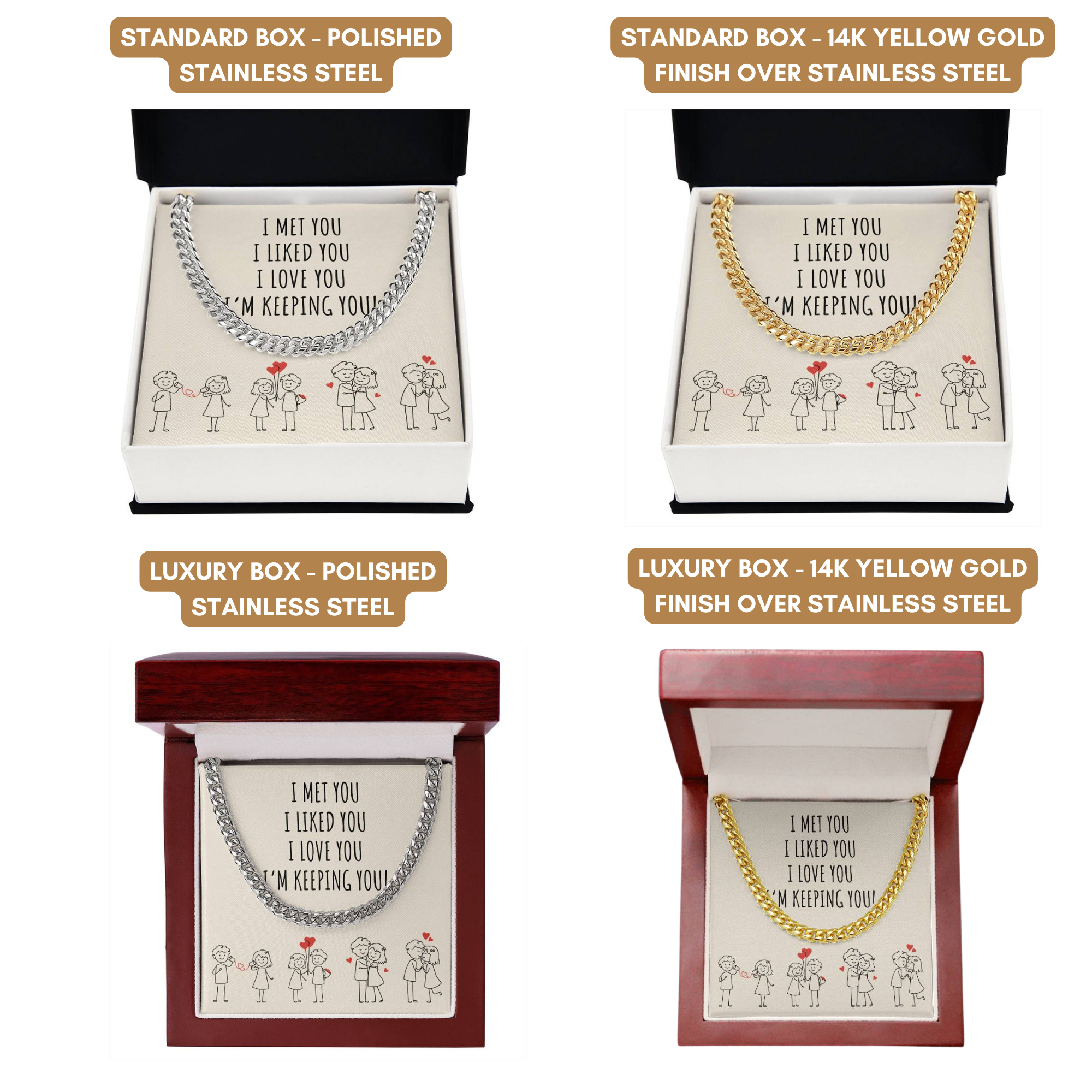 Romantic Valentines Day Gift, Funny Anniversary Gift for Husband Wife, Sweetest Message Gift,Necklace for Him, Cute Valentine's Gift for him