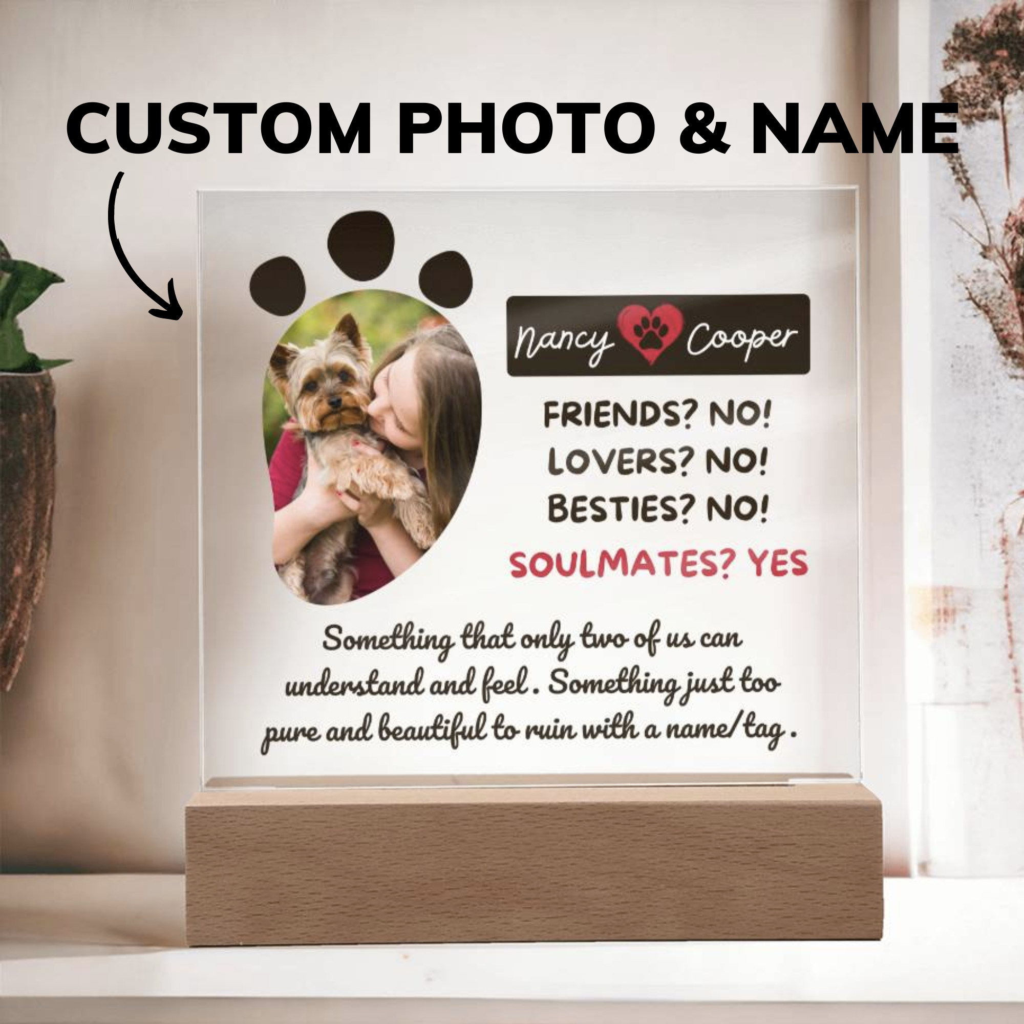 Dog Memorial, Pet portrait with dog, Best friends dog gift, Dog remembrance gift, Dad dog gift, Mum dog gift, Mothers day dog gift, Pet Loss