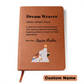Dream Weaver personalized name journal Custom name inspirational notebook  Gift for Visionaries Gift for Dreamers Leader Gift Manager Gift