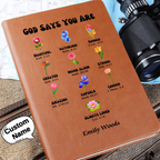 Personalised Name Prayer Journal, Positive Affirmations Journal Christian Gift Notebook for Women God Says You Are, Religious Gift for Girls