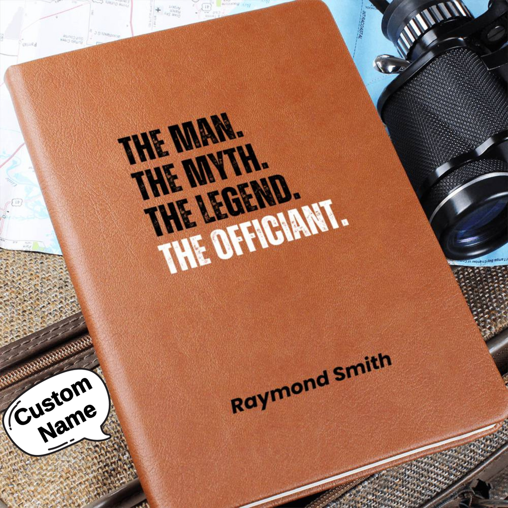 Personalized Wedding Officiant Book, Ceremony Journal, Speech Sermon Toast, thank you Pastor Host Gift, reverend notebook, wedding day gifts