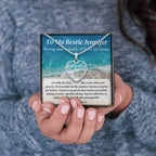 Personalized name photo necklace valuable ocean life lessons motivational inspiration wisdom unstoppable spirit empowering Best Friend Gift