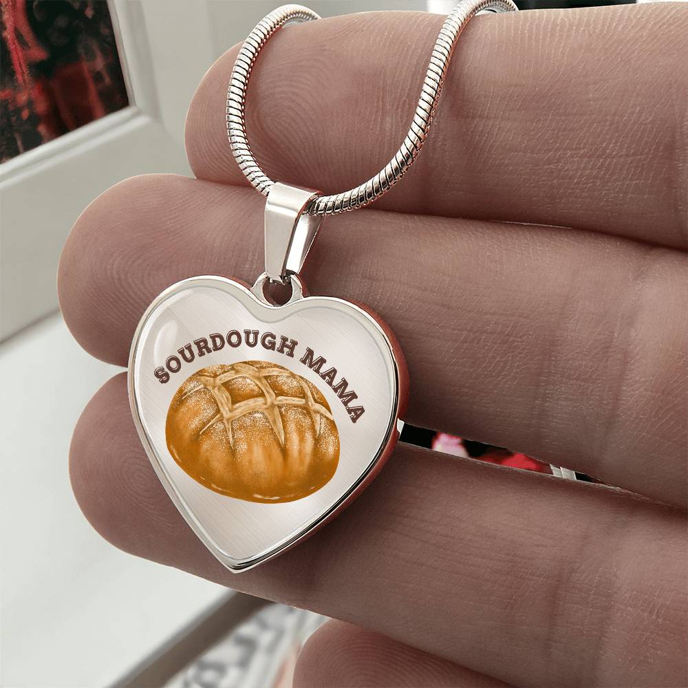 Sourdough Mama Baking Pendant Sourdough Baking Necklace Homesteading Pendant Necklace Gifts Baking Enthusiast Gift for Sourdough Bread Baker