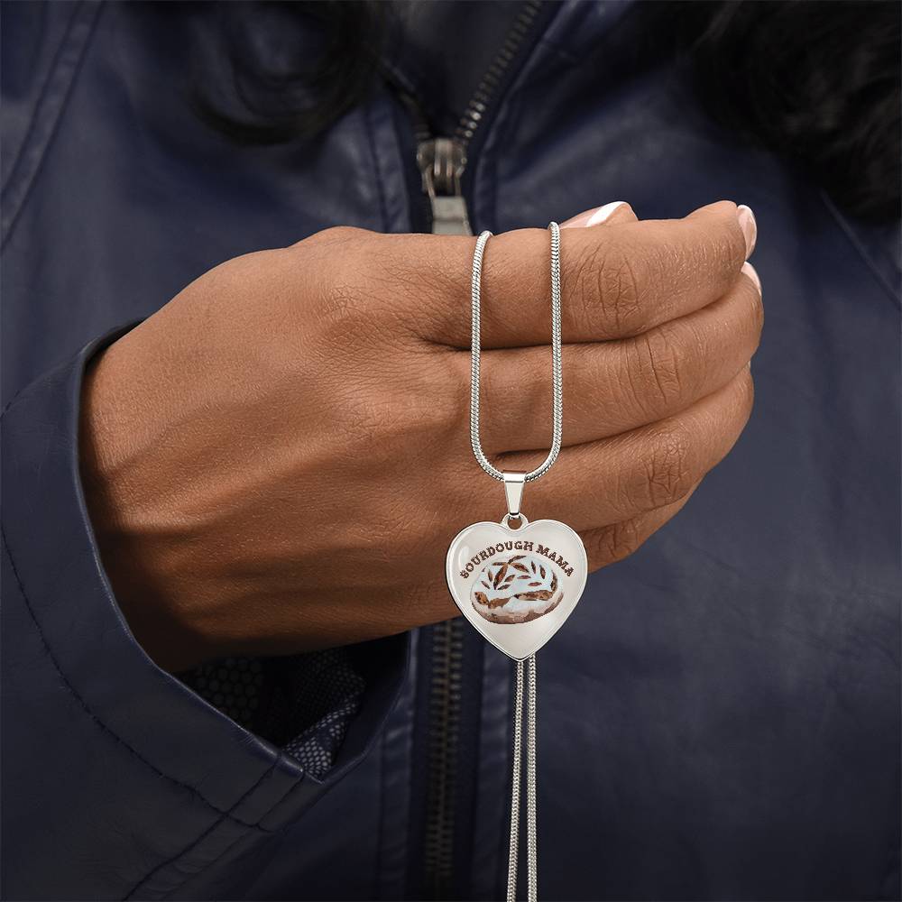 Sourdough Mama Baking Pendant Sourdough Baking Necklace Homesteading Pendant Necklace Gifts Baking Enthusiast Gift for Sourdough Bread Baker