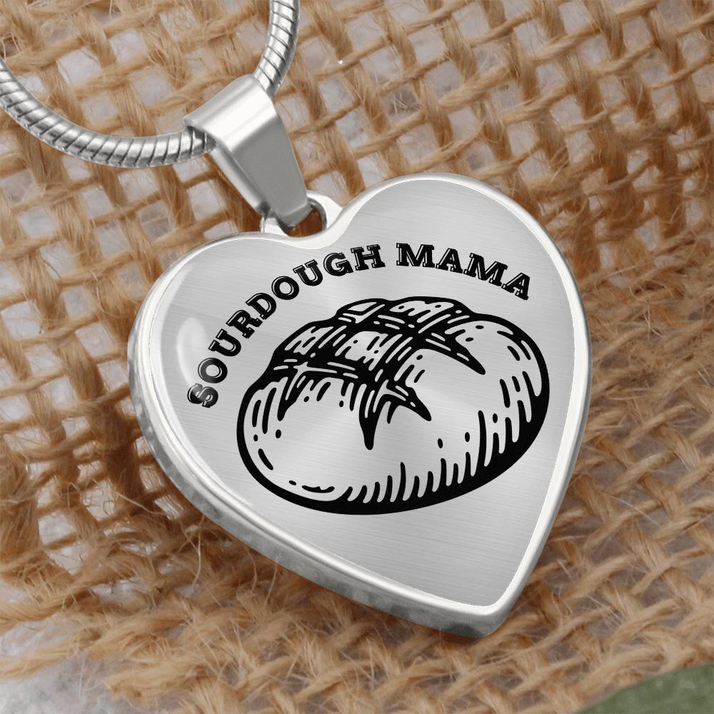 Sourdough Mama Baking Pendant Sourdough Baking Necklace Homesteading Pendant Necklace Gifts Baking Enthusiast Gift for Sourdough Bread Baker