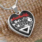 Personalized Teacher Appreciation Gifts, Gift for Best Teacher, Back To School Gifts, Teacher Era Jewelry, Teacher Life Pendant Necklace