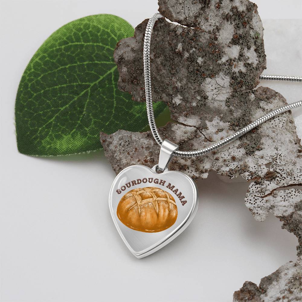 Sourdough Mama Baking Pendant Sourdough Baking Necklace Homesteading Pendant Necklace Gifts Baking Enthusiast Gift for Sourdough Bread Baker