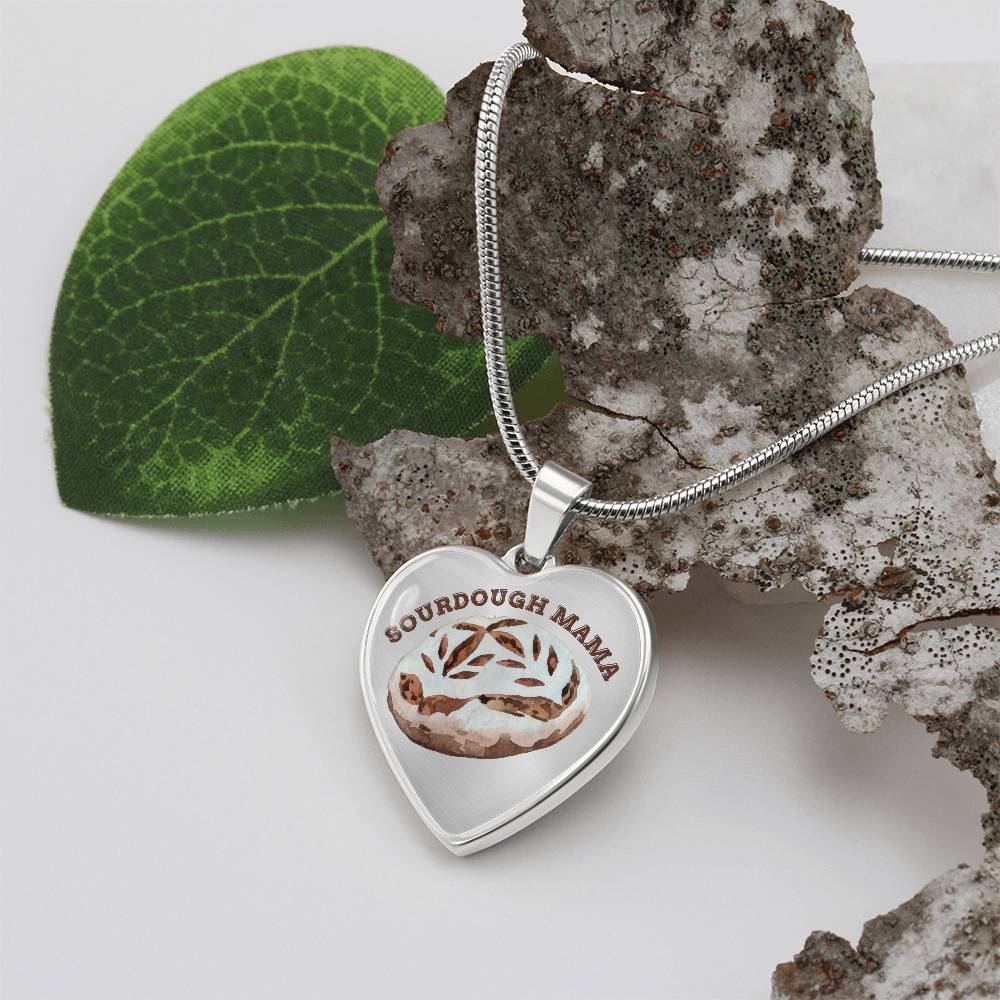 Sourdough Mama Baking Pendant Sourdough Baking Necklace Homesteading Pendant Necklace Gifts Baking Enthusiast Gift for Sourdough Bread Baker