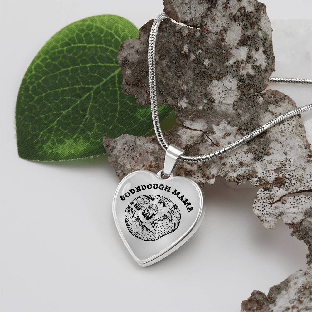 Sourdough Mama Baking Pendant Sourdough Baking Necklace Homesteading Pendant Necklace Gifts Baking Enthusiast Gift for Sourdough Bread Baker