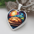 Sourdough Stained Glass Pendant, Baking gifts for mum, sourdough bread gifts, homesteading, pendant necklace, sourdough baking, baker woman