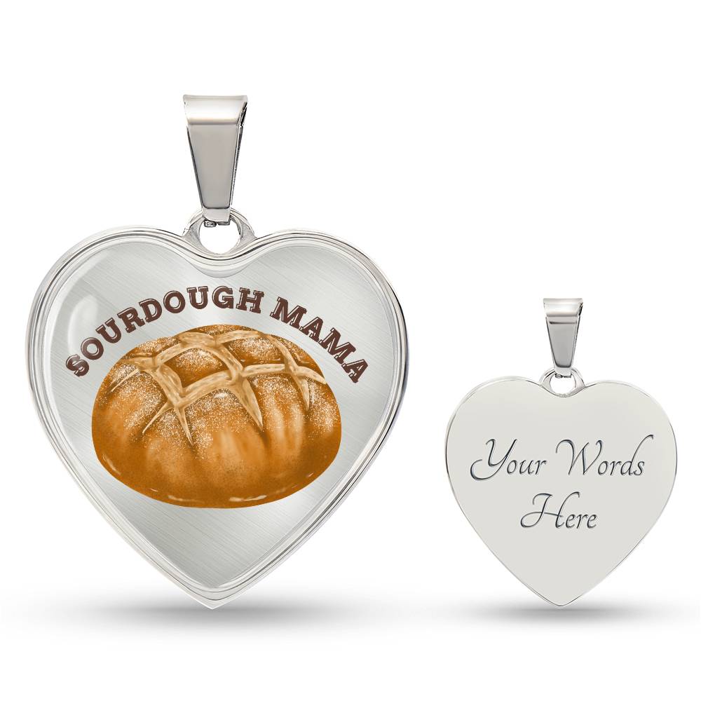 Sourdough Mama Baking Pendant Sourdough Baking Necklace Homesteading Pendant Necklace Gifts Baking Enthusiast Gift for Sourdough Bread Baker