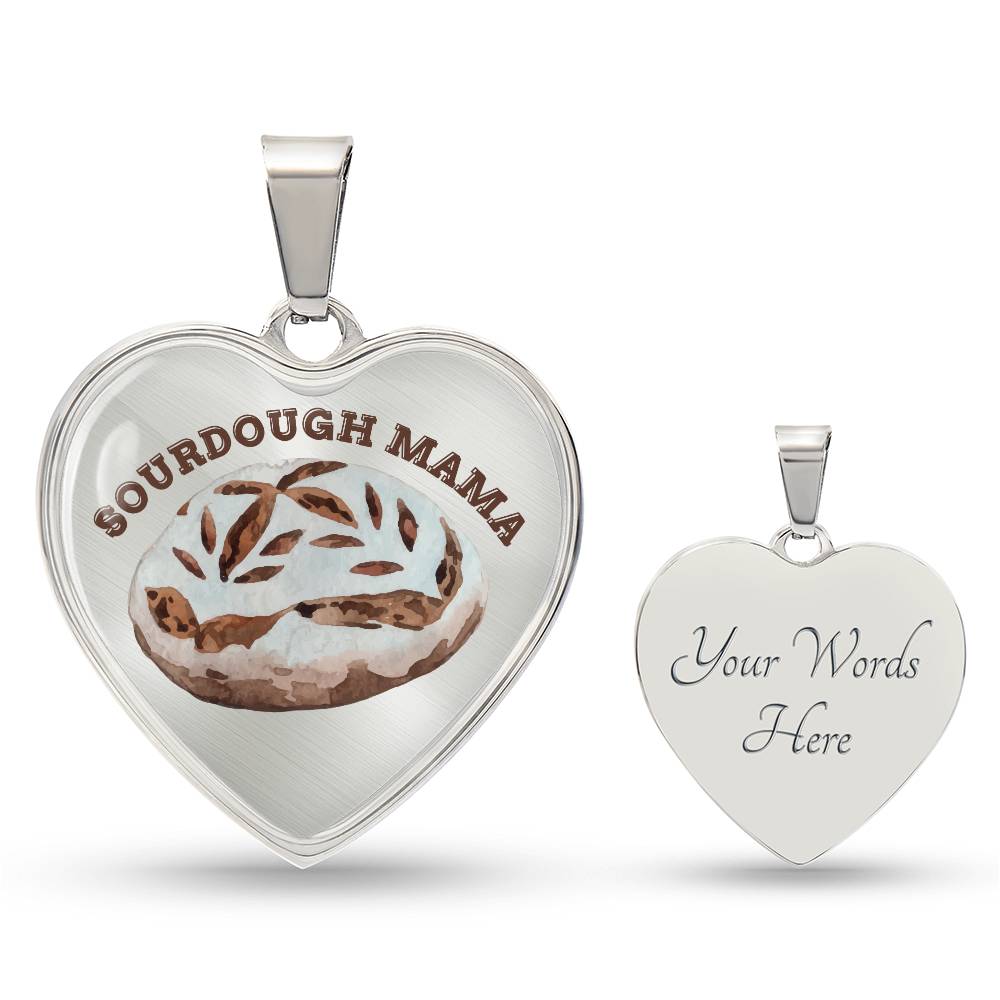 Sourdough Mama Baking Pendant Sourdough Baking Necklace Homesteading Pendant Necklace Gifts Baking Enthusiast Gift for Sourdough Bread Baker