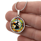 Cute Ghost Personalized Pendant Necklace Gift For Halloween Lover Gift For Spooky Season Ghost Jewelry Gift For Autumn Season Jewelry Gifts