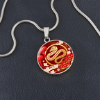 Chinese Zodiac Snake Necklace, Year of The Snake Necklace Gold, Personalized Chinese Zodiac Silver Pendant, 2025 Chinese Lunar New Year