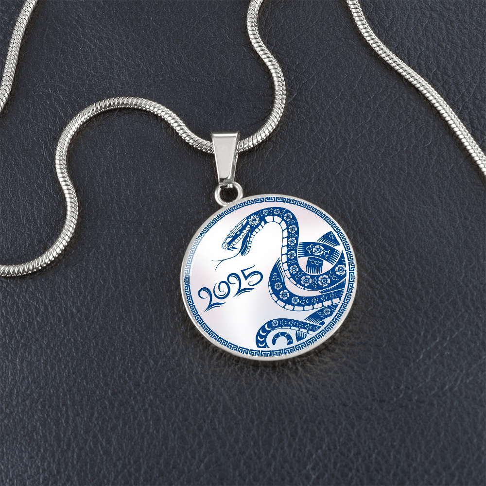 Chinese Zodiac Snake Necklace, Year of The Snake Necklace Gold, Personalized Chinese Zodiac Silver Pendant, 2025 Chinese Lunar New Year