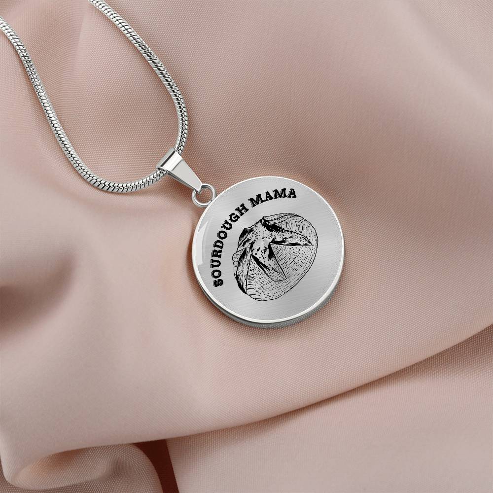 Sourdough Mama Baking Pendant Sourdough Baking Necklace Homesteading Pendant Necklace Gifts Baking Enthusiast Gift for Sourdough Bread Baker