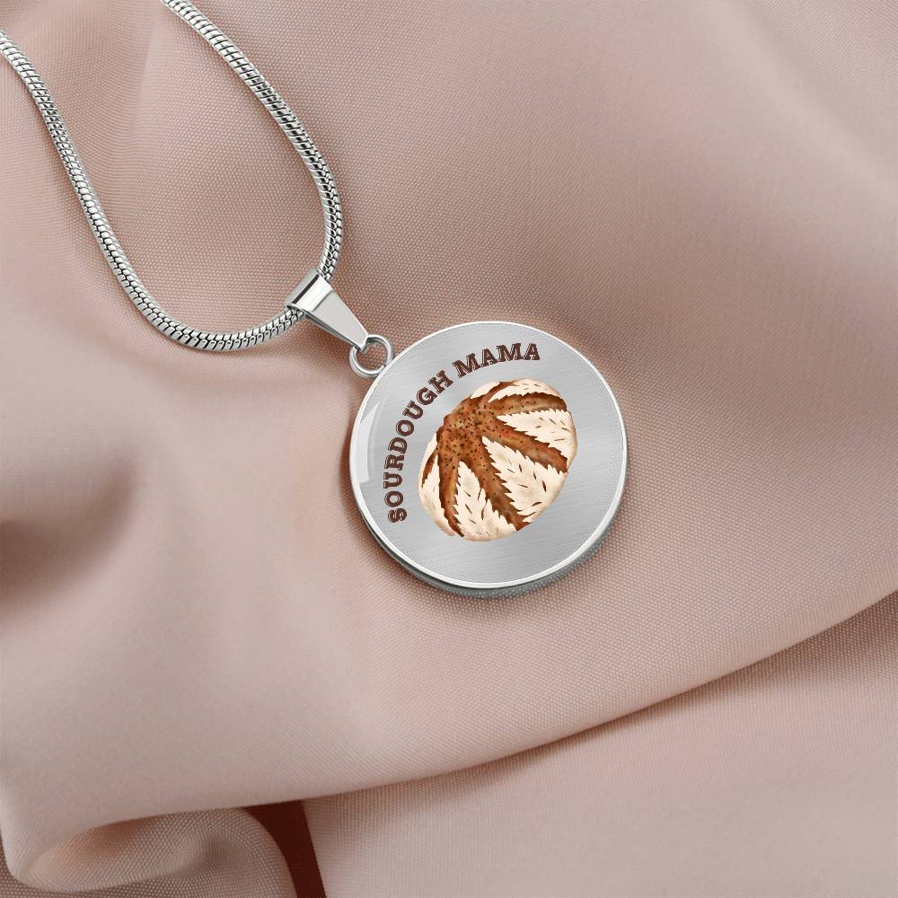 Sourdough Mama Baking Pendant Sourdough Baking Necklace Homesteading Pendant Necklace Gifts Baking Enthusiast Gift for Sourdough Bread Baker