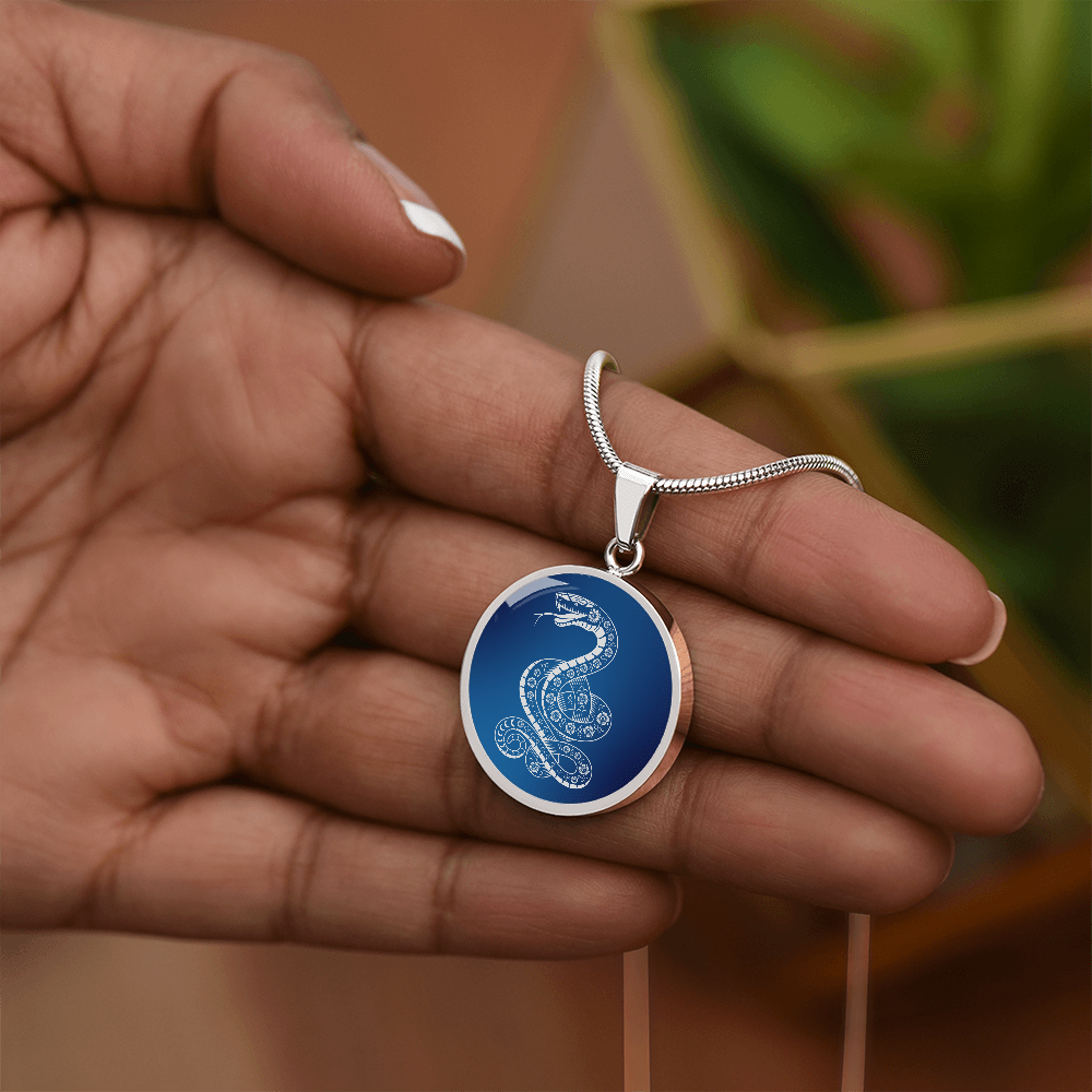 Chinese Zodiac Snake Necklace, Year of The Snake Necklace Gold, Personalized Chinese Zodiac Silver Pendant, 2025 Chinese Lunar New Year