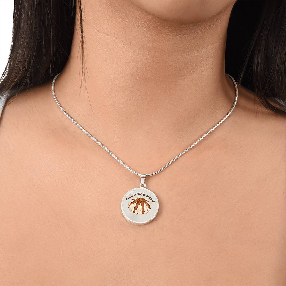 Sourdough Mama Baking Pendant Sourdough Baking Necklace Homesteading Pendant Necklace Gifts Baking Enthusiast Gift for Sourdough Bread Baker