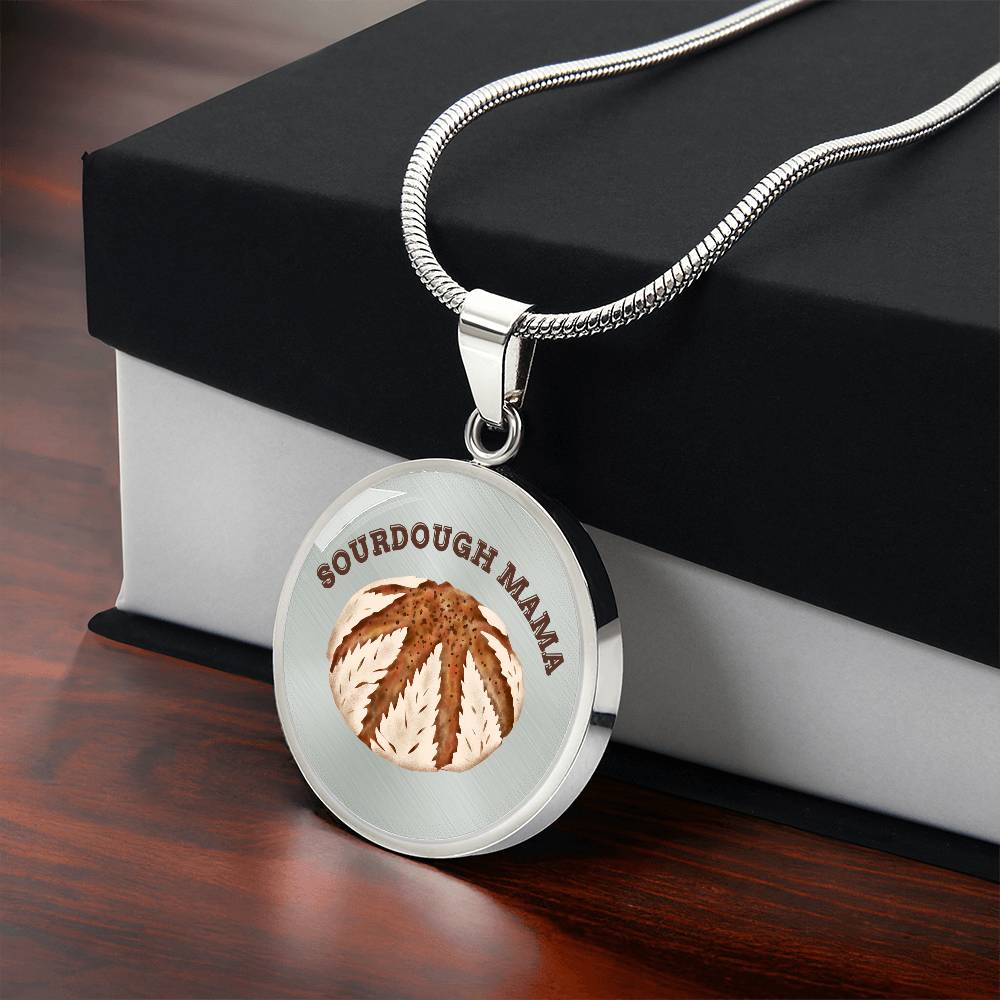 Sourdough Mama Baking Pendant Sourdough Baking Necklace Homesteading Pendant Necklace Gifts Baking Enthusiast Gift for Sourdough Bread Baker
