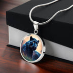 Jaguar Engraved Celtic Native American Zodiac Animal Charm Pendant Personalized Necklace Protection Spirit Dream Cat Jewelry Gift