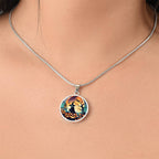 Halloween Witch Broomstick Necklace, Personalized Day of the Dead Jewelry Spooky Season Ghost Charm Pendant October Birthday Gift Present