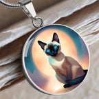Siamese Cat Jewelry Gift For Cat Lover, Siamese Cats, Seal Siamese, Cat pendant, Siamese Cat Gift, Feline Necklace, Pet Owner Cat Charm