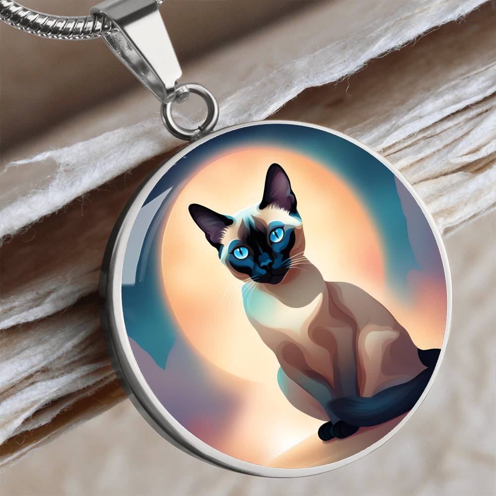 Siamese Cat Jewelry Gift For Cat Lover, Siamese Cats, Seal Siamese, Cat pendant, Siamese Cat Gift, Feline Necklace, Pet Owner Cat Charm