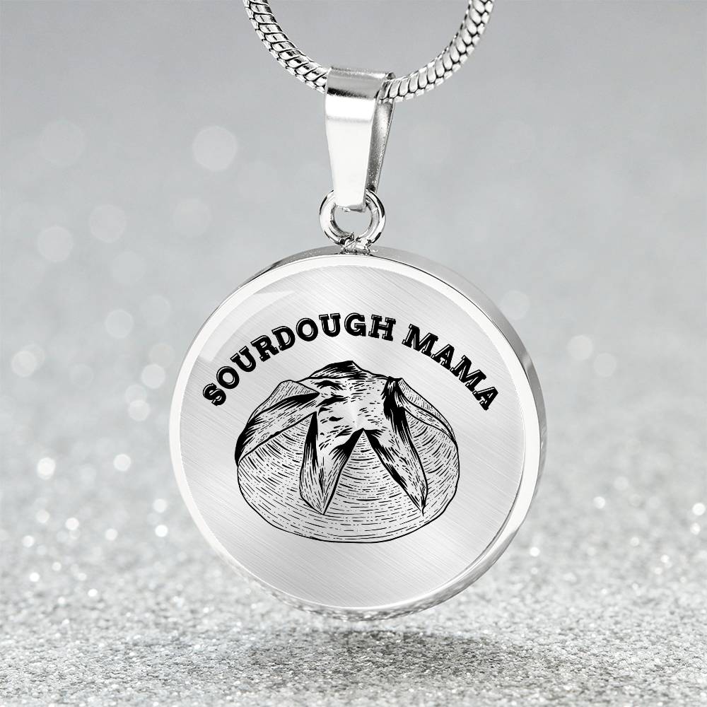 Sourdough Mama Baking Pendant Sourdough Baking Necklace Homesteading Pendant Necklace Gifts Baking Enthusiast Gift for Sourdough Bread Baker