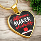 Personalized Teacher Appreciation Gifts, Gift for Best Teacher, Back To School Teacher Life Pendant Necklace, Teacher Gifts For Graduation