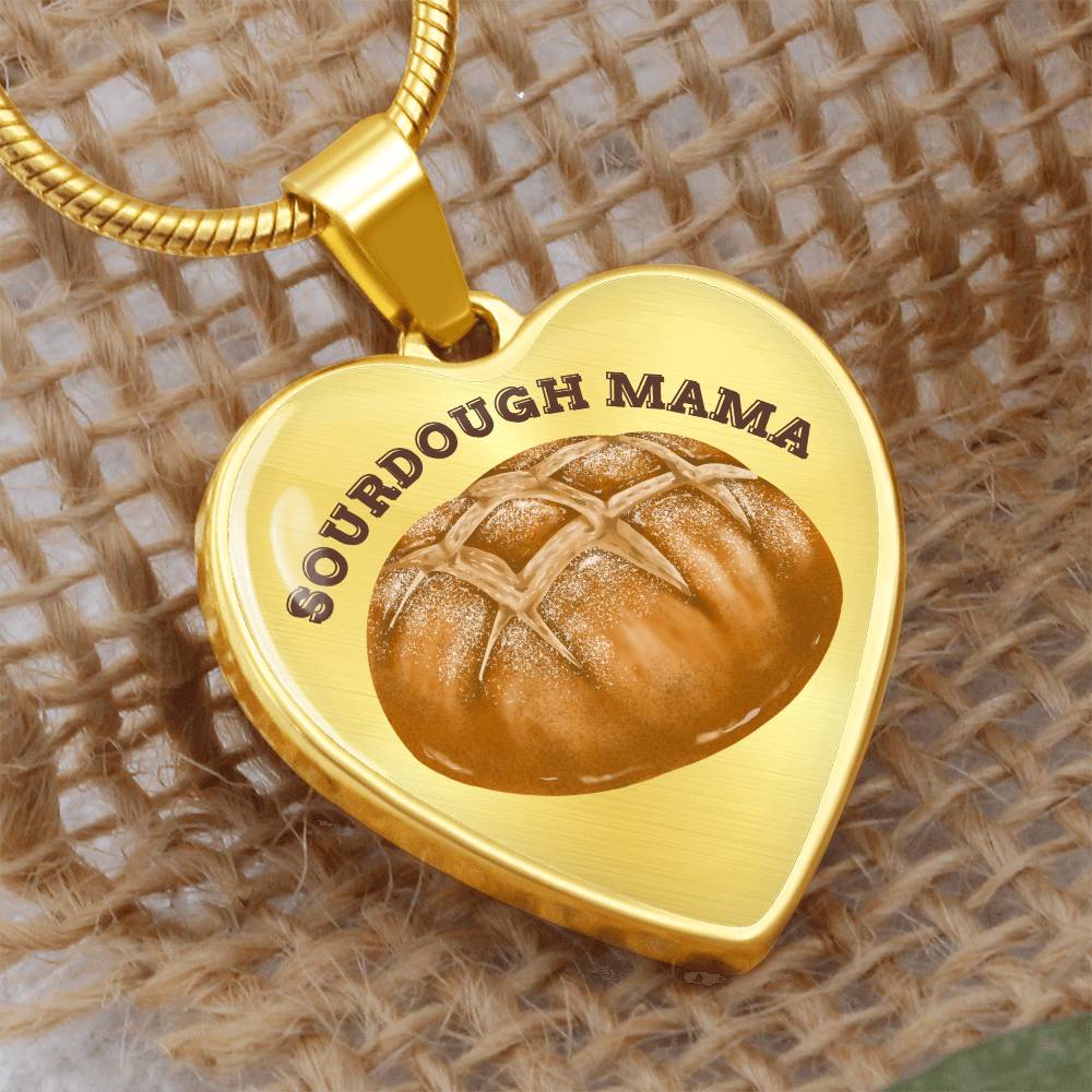 Sourdough Mama Baking Pendant Sourdough Baking Necklace Homesteading Pendant Necklace Gifts Baking Enthusiast Gift for Sourdough Bread Baker
