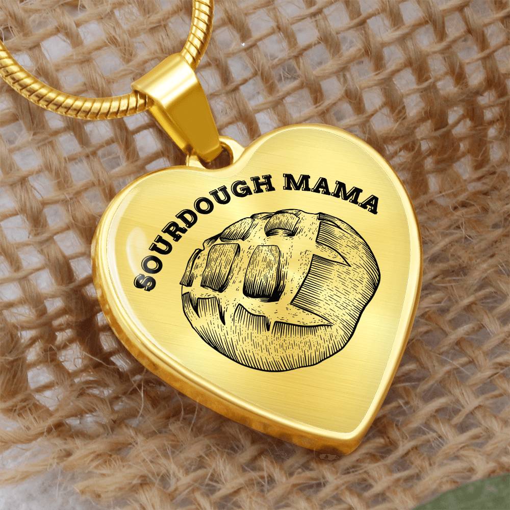 Sourdough Mama Baking Pendant Sourdough Baking Necklace Homesteading Pendant Necklace Gifts Baking Enthusiast Gift for Sourdough Bread Baker