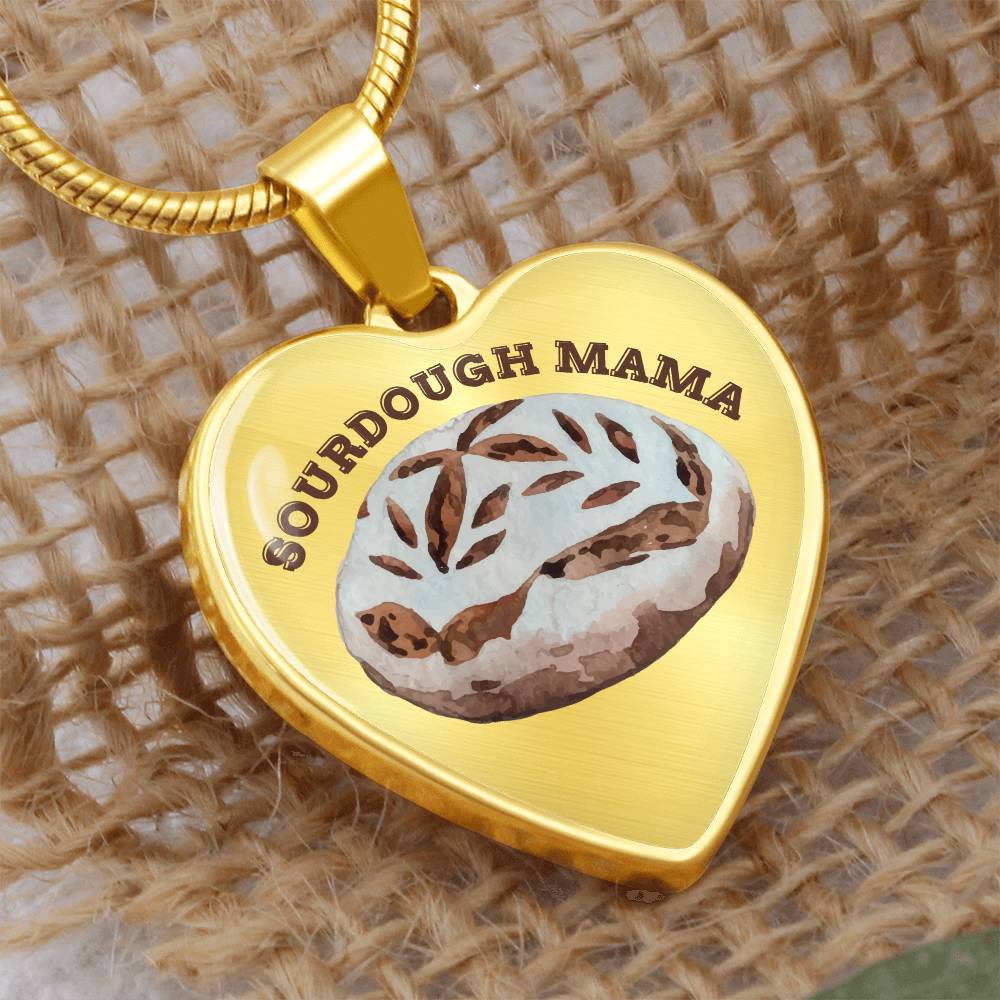 Sourdough Mama Baking Pendant Sourdough Baking Necklace Homesteading Pendant Necklace Gifts Baking Enthusiast Gift for Sourdough Bread Baker