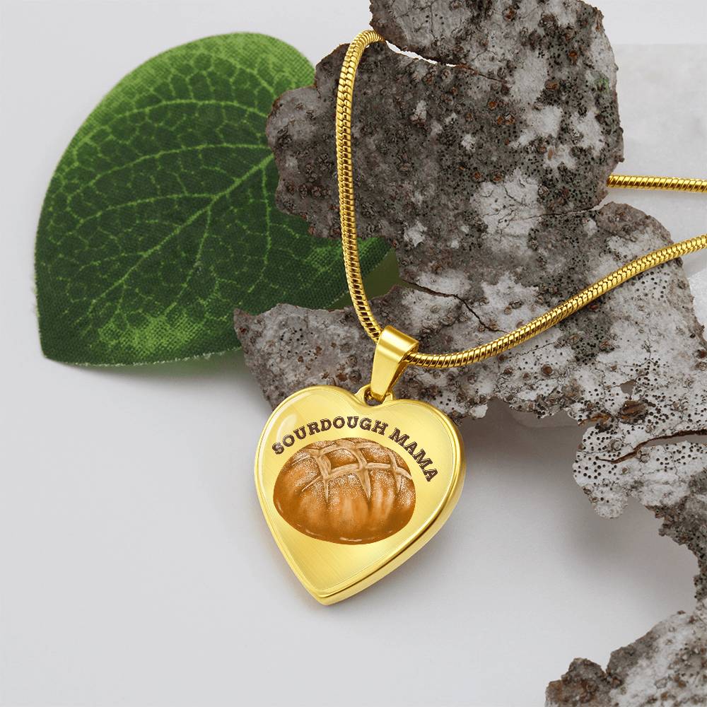 Sourdough Mama Baking Pendant Sourdough Baking Necklace Homesteading Pendant Necklace Gifts Baking Enthusiast Gift for Sourdough Bread Baker