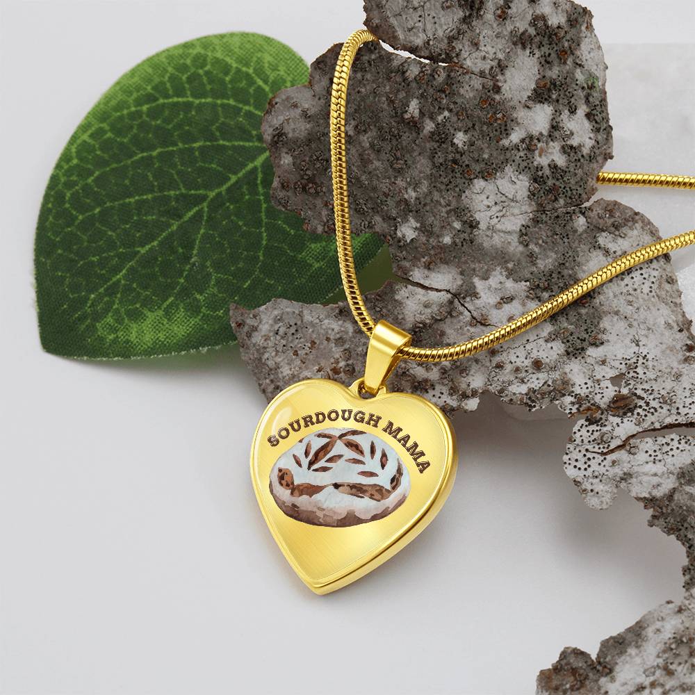Sourdough Mama Baking Pendant Sourdough Baking Necklace Homesteading Pendant Necklace Gifts Baking Enthusiast Gift for Sourdough Bread Baker