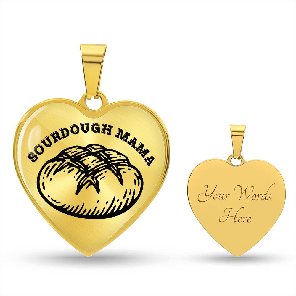 Sourdough Mama Baking Pendant Sourdough Baking Necklace Homesteading Pendant Necklace Gifts Baking Enthusiast Gift for Sourdough Bread Baker
