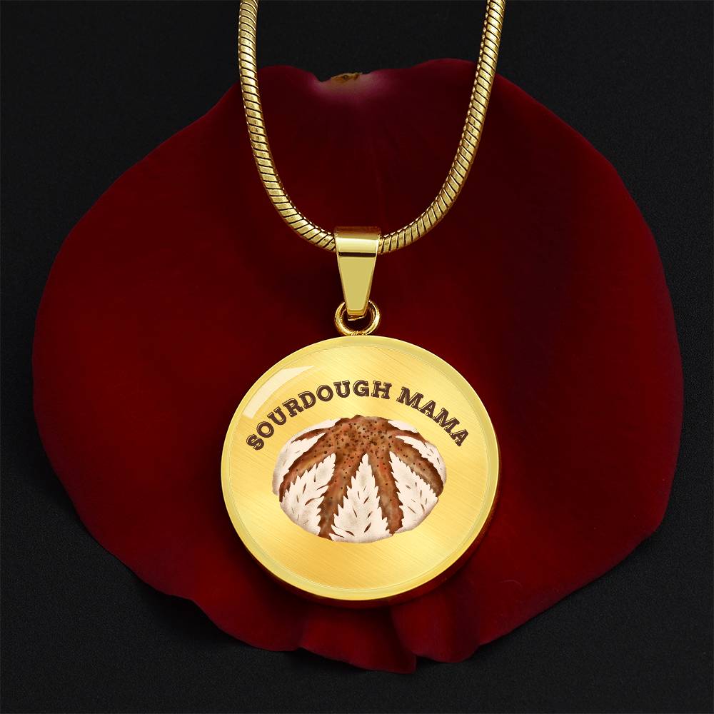 Sourdough Mama Baking Pendant Sourdough Baking Necklace Homesteading Pendant Necklace Gifts Baking Enthusiast Gift for Sourdough Bread Baker