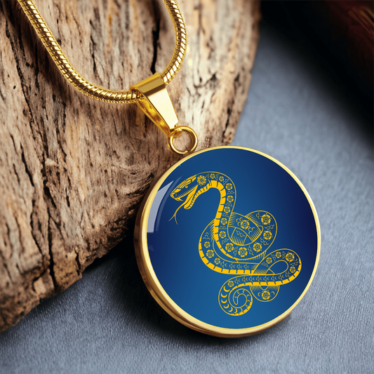 Chinese Zodiac Snake Necklace, Year of The Snake Necklace Gold, Personalized Chinese Zodiac Silver Pendant, 2025 Chinese Lunar New Year