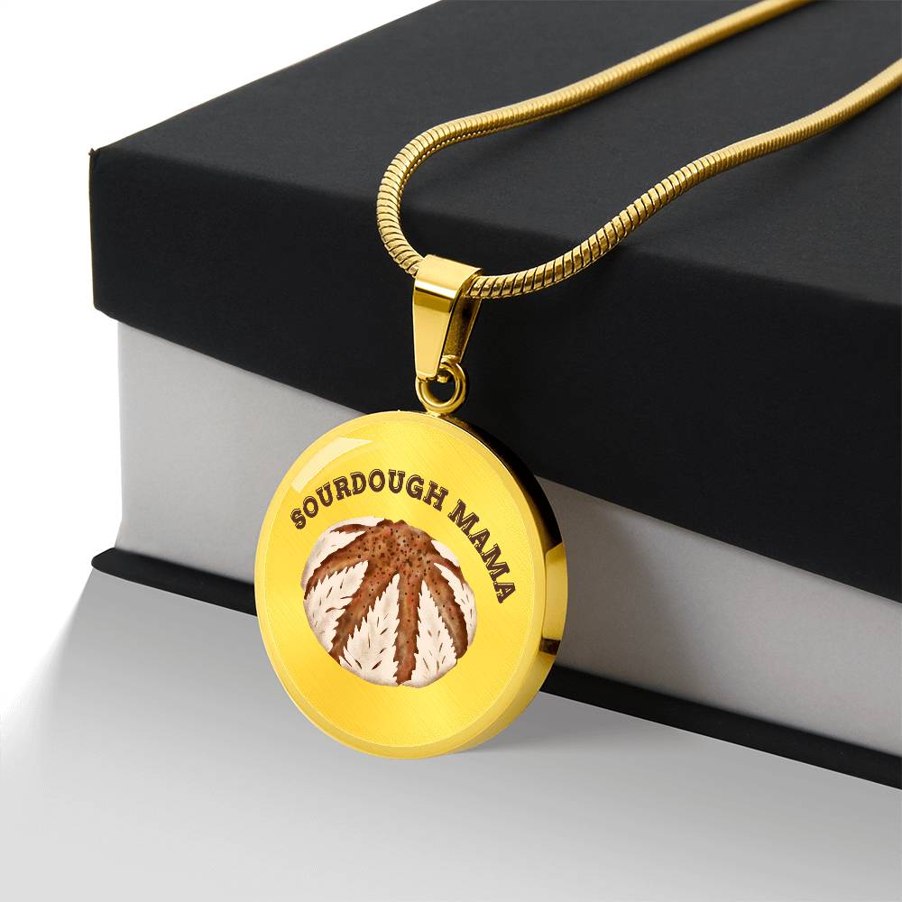 Sourdough Mama Baking Pendant Sourdough Baking Necklace Homesteading Pendant Necklace Gifts Baking Enthusiast Gift for Sourdough Bread Baker