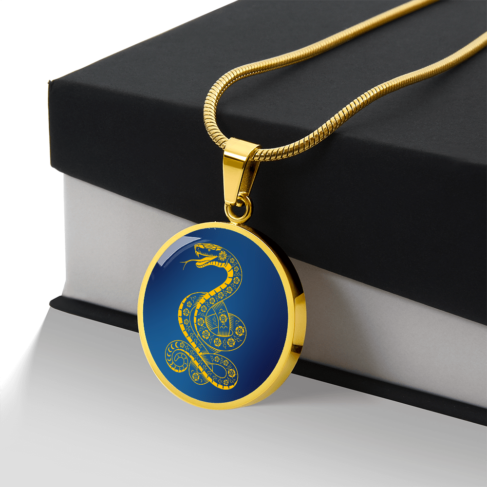 Chinese Zodiac Snake Necklace, Year of The Snake Necklace Gold, Personalized Chinese Zodiac Silver Pendant, 2025 Chinese Lunar New Year