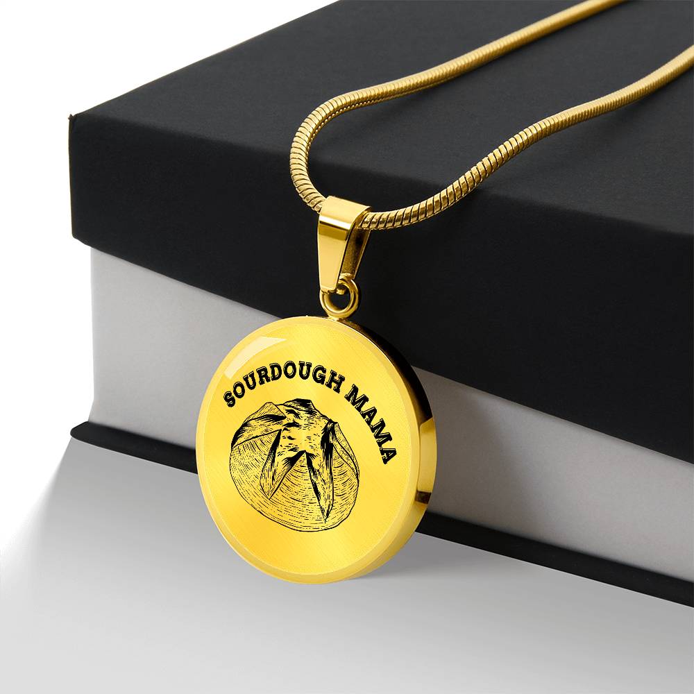 Sourdough Mama Baking Pendant Sourdough Baking Necklace Homesteading Pendant Necklace Gifts Baking Enthusiast Gift for Sourdough Bread Baker