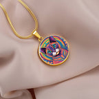 Siamese Cat Jewelry Gift For Cat Lover, Seal Siamese Cat, Feline Necklace, Pet Owner Cat Charm, Retro Trippy Art Pendant, Groovy Vintage Art