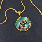 Jaguar Engraved Celtic Native American Zodiac Animal Charm Pendant Personalized Necklace Protection Spirit Dream Cat Jewelry Gift