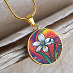 Snowdrop Birth Flower Necklace, Personalized January Birth Month Flower Jewelry, Floral Charm Pendant Anniversary & Birthday Gift for Her