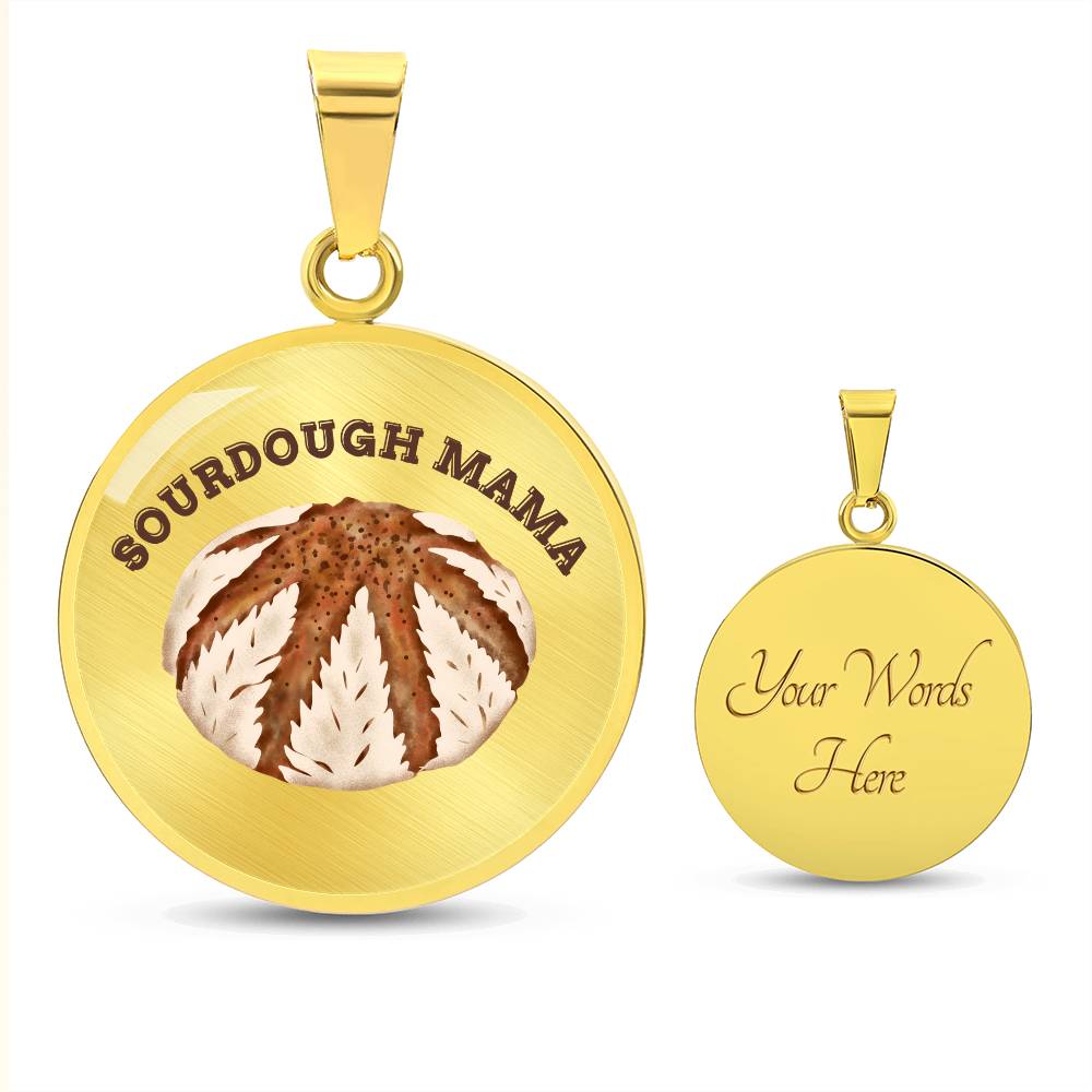 Sourdough Mama Baking Pendant Sourdough Baking Necklace Homesteading Pendant Necklace Gifts Baking Enthusiast Gift for Sourdough Bread Baker