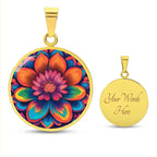 Sakura Pendant Necklace, April Birth Month Flower, Aries Taurus Birthday Gifts, Birthflower Pendant Necklace Jewelry, Floral Trippy Art